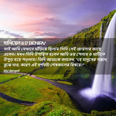 Picture 02 - দানিয়েল 8:17 BENIRV - তাই আমি যেখানে - Bible Verse Picture