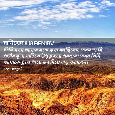 Picture 02 - দানিয়েল 8:18 BENIRV - তিনি যখন আমার - Bible Verse Picture