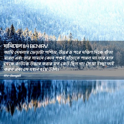 Picture 02 - দানিয়েল 8:4 BENIRV - আমি দেখলাম - Bible Verse Picture