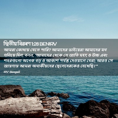 Picture 02 - দ্বিতীয় বিৱৰণ 1:28 BENIRV - আমরা কোথায় যেতে - Bible Verse Picture