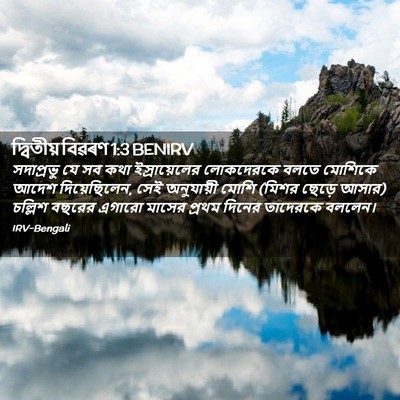 Picture 02 - দ্বিতীয় বিৱৰণ 1:3 BENIRV - সদাপ্রভু যে সব কথা - Bible Verse Picture