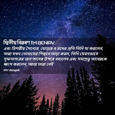 Picture 02 - দ্বিতীয় বিৱৰণ 11:4 BENIRV - এবং মিশরীয় - Bible Verse Picture