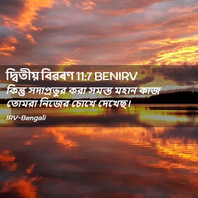 Picture 02 - দ্বিতীয় বিৱৰণ 11:7 BENIRV - কিন্তু সদাপ্রভুর - Bible Verse Picture
