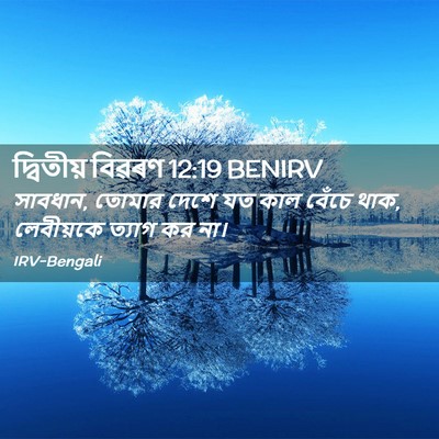 Picture 02 - দ্বিতীয় বিৱৰণ 12:19 BENIRV - সাবধান, তোমার দেশে - Bible Verse Picture