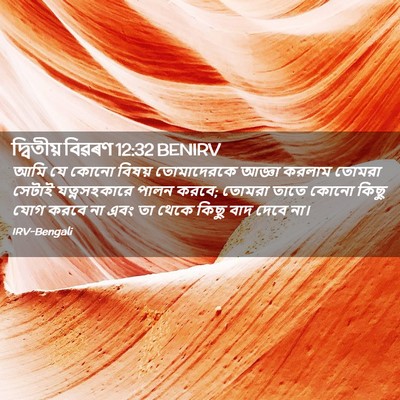 Picture 02 - দ্বিতীয় বিৱৰণ 12:32 BENIRV - আমি যে কোনো বিষয় - Bible Verse Picture