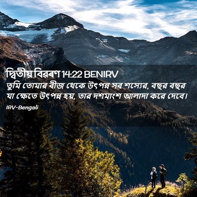 Picture 02 - দ্বিতীয় বিৱৰণ 14:22 BENIRV - তুমি তোমার বীজ - Bible Verse Picture
