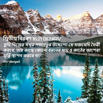 Picture 02 - দ্বিতীয় বিৱৰণ 16:21 BENIRV - তুমি নিজের ঈশ্বর - Bible Verse Picture