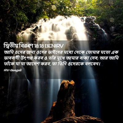 Picture 02 - দ্বিতীয় বিৱৰণ 18:18 BENIRV - আমি ওদের জন্য ওদের - Bible Verse Picture