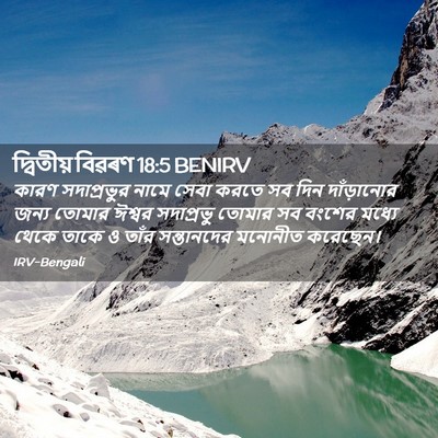 Picture 02 - দ্বিতীয় বিৱৰণ 18:5 BENIRV - কারণ সদাপ্রভুর - Bible Verse Picture