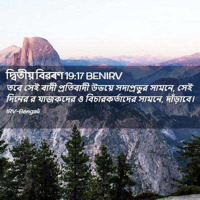 Picture 02 - দ্বিতীয় বিৱৰণ 19:17 BENIRV - তবে সেই বাদী - Bible Verse Picture