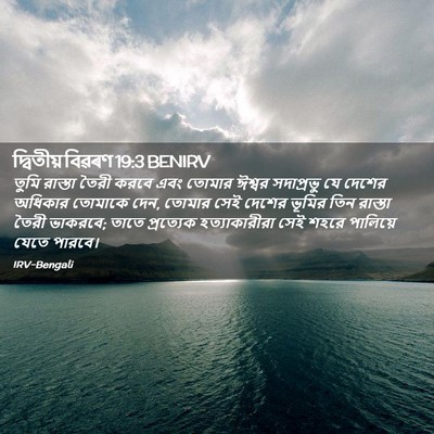 Picture 02 - দ্বিতীয় বিৱৰণ 19:3 BENIRV - তুমি রাস্তা তৈরী - Bible Verse Picture