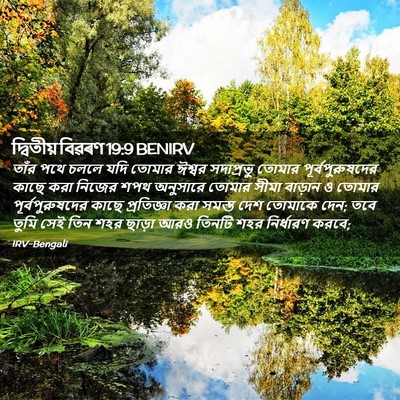 Picture 02 - দ্বিতীয় বিৱৰণ 19:9 BENIRV - তাঁর পথে চললে যদি - Bible Verse Picture