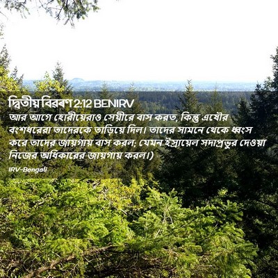 Picture 02 - দ্বিতীয় বিৱৰণ 2:12 BENIRV - আর আগে হোরীয়েরাও - Bible Verse Picture