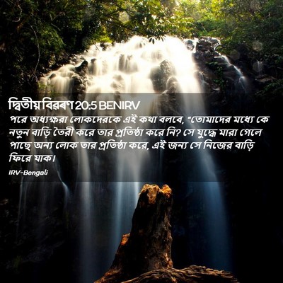 Picture 02 - দ্বিতীয় বিৱৰণ 20:5 BENIRV - পরে অধ্যক্ষরা - Bible Verse Picture