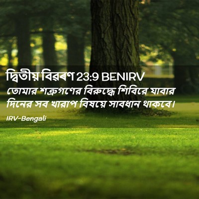 Picture 02 - দ্বিতীয় বিৱৰণ 23:9 BENIRV - তোমার শত্রুগণের - Bible Verse Picture