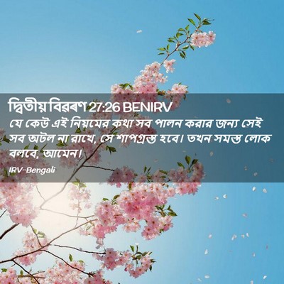 Picture 02 - দ্বিতীয় বিৱৰণ 27:26 BENIRV - যে কেউ এই নিয়মের - Bible Verse Picture
