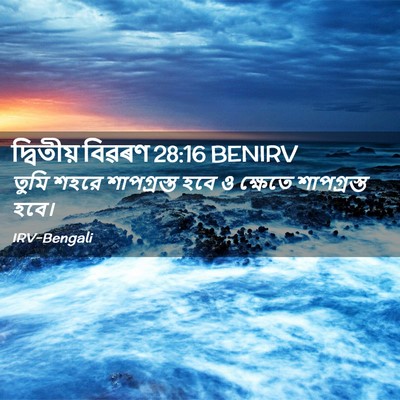 Picture 02 - দ্বিতীয় বিৱৰণ 28:16 BENIRV - তুমি শহরে - Bible Verse Picture