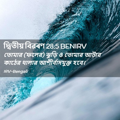 Picture 02 - দ্বিতীয় বিৱৰণ 28:5 BENIRV - তোমার (ফলের) ঝুড়ি - Bible Verse Picture