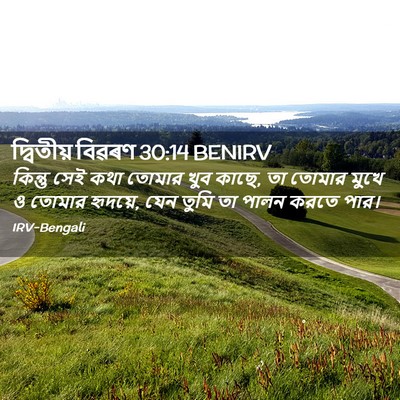 Picture 02 - দ্বিতীয় বিৱৰণ 30:14 BENIRV - কিন্তু সেই কথা - Bible Verse Picture
