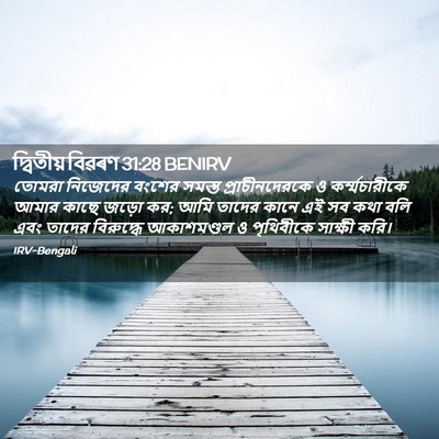 Picture 02 - দ্বিতীয় বিৱৰণ 31:28 BENIRV - তোমরা নিজেদের - Bible Verse Picture