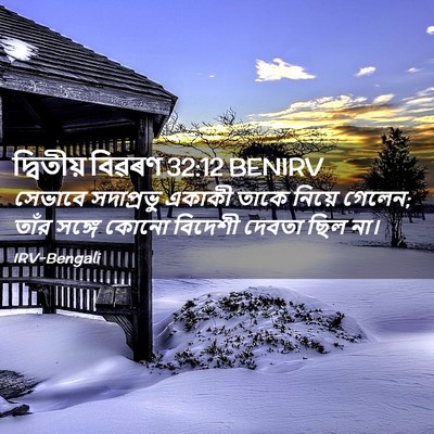 Picture 02 - দ্বিতীয় বিৱৰণ 32:12 BENIRV - সেভাবে সদাপ্রভু - Bible Verse Picture