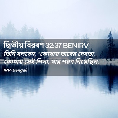 Picture 02 - দ্বিতীয় বিৱৰণ 32:37 BENIRV - তিনি বলবেন, - Bible Verse Picture