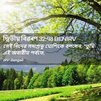 Picture 02 - দ্বিতীয় বিৱৰণ 32:48 BENIRV - সেই দিনের - Bible Verse Picture
