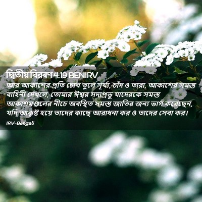 Picture 02 - দ্বিতীয় বিৱৰণ 4:19 BENIRV - আর আকাশের প্রতি - Bible Verse Picture