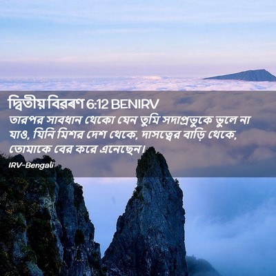 Picture 02 - দ্বিতীয় বিৱৰণ 6:12 BENIRV - তারপর সাবধান থেকো - Bible Verse Picture