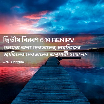 Picture 02 - দ্বিতীয় বিৱৰণ 6:14 BENIRV - তোমরা অন্য - Bible Verse Picture