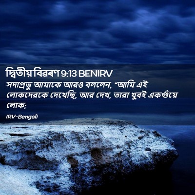 Picture 02 - দ্বিতীয় বিৱৰণ 9:13 BENIRV - সদাপ্রভু আমাকে - Bible Verse Picture