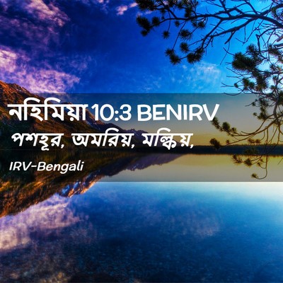 Picture 02 - নহিমিয়া 10:3 BENIRV - পশহূর, অমরিয়, - Bible Verse Picture