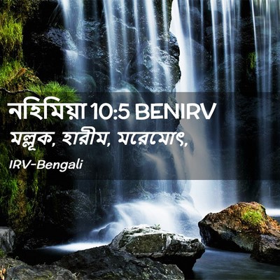 Picture 02 - নহিমিয়া 10:5 BENIRV - মল্লূক, হারীম, - Bible Verse Picture