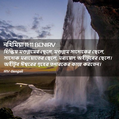 Picture 02 - নহিমিয়া 11:11 BENIRV - হিল্কিয় - Bible Verse Picture