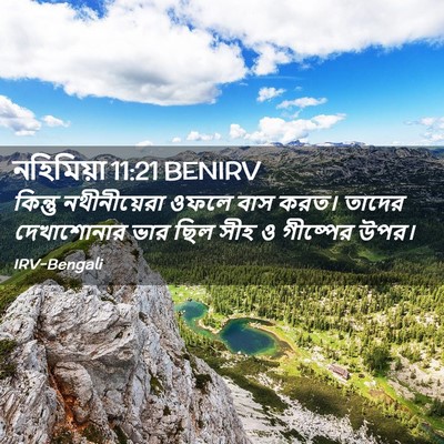 Picture 02 - নহিমিয়া 11:21 BENIRV - কিন্তু নথীনীয়েরা - Bible Verse Picture