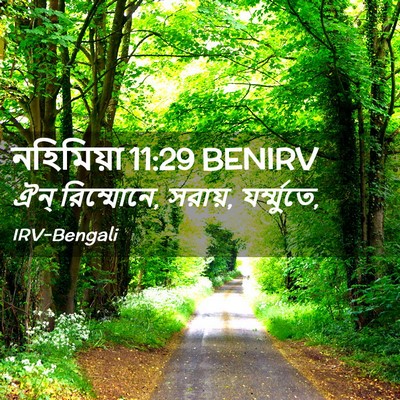 Picture 02 - নহিমিয়া 11:29 BENIRV - ঐন্‌ রিম্মোনে, - Bible Verse Picture