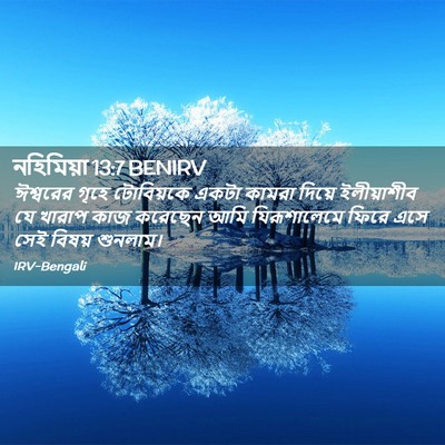 Picture 02 - নহিমিয়া 13:7 BENIRV - ঈশ্বরের গৃহে - Bible Verse Picture