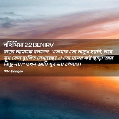 Picture 02 - নহিমিয়া 2:2 BENIRV - রাজা আমাকে বললেন, - Bible Verse Picture