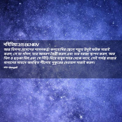 Picture 02 - নহিমিয়া 3:15 BENIRV - আর মিসপা প্রদেশের - Bible Verse Picture