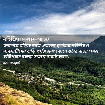 Picture 02 - নহিমিয়া 3:31 BENIRV - তারপরে মল্কিয় - Bible Verse Picture