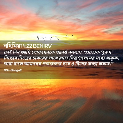 Picture 02 - নহিমিয়া 4:22 BENIRV - সেই দিন আমি - Bible Verse Picture