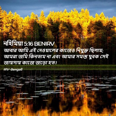 Picture 02 - নহিমিয়া 5:16 BENIRV - আবার আমি এই - Bible Verse Picture