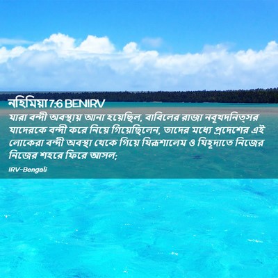 Picture 02 - নহিমিয়া 7:6 BENIRV - যারা বন্দী - Bible Verse Picture
