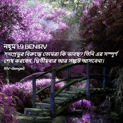 Picture 02 - নহূম 1:9 BENIRV - সদাপ্রভুর - Bible Verse Picture