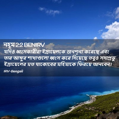 Picture 02 - নহূম 2:2 BENIRV - যদিও ধ্বংসকারীরা - Bible Verse Picture