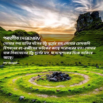 Picture 02 - পৰমগীত 7:4 BENIRV - তোমার গলা হাতির - Bible Verse Picture