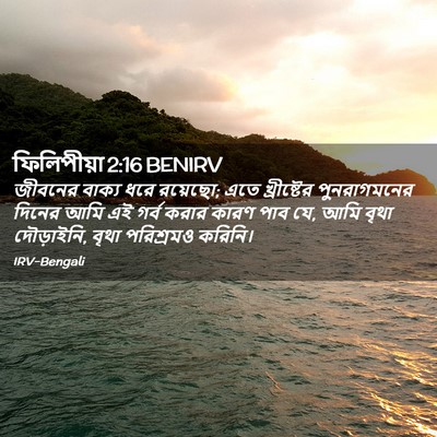 Picture 02 - ফিলিপীয়া 2:16 BENIRV - জীবনের বাক্য ধরে - Bible Verse Picture