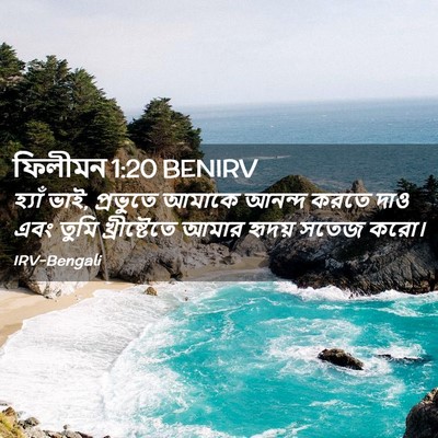 Picture 02 - ফিলীমন 1:20 BENIRV - হ্যাঁ ভাই, প্রভুতে - Bible Verse Picture