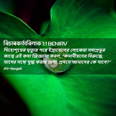 Picture 02 - বিচাৰকর্তাবিলাক 1:1 BENIRV - যিহোশূয়ের - Bible Verse Picture