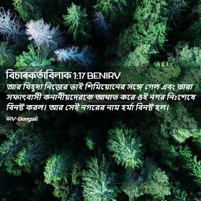 Picture 02 - বিচাৰকর্তাবিলাক 1:17 BENIRV - আর যিহূদা নিজের - Bible Verse Picture